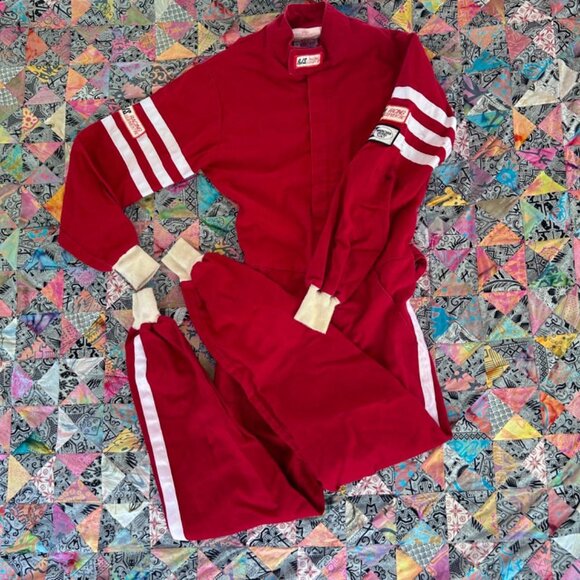 RJS Racing Full Suit Mens Small Red Proban FR-7A Fire Resistant Adult - Picture 1 of 8
